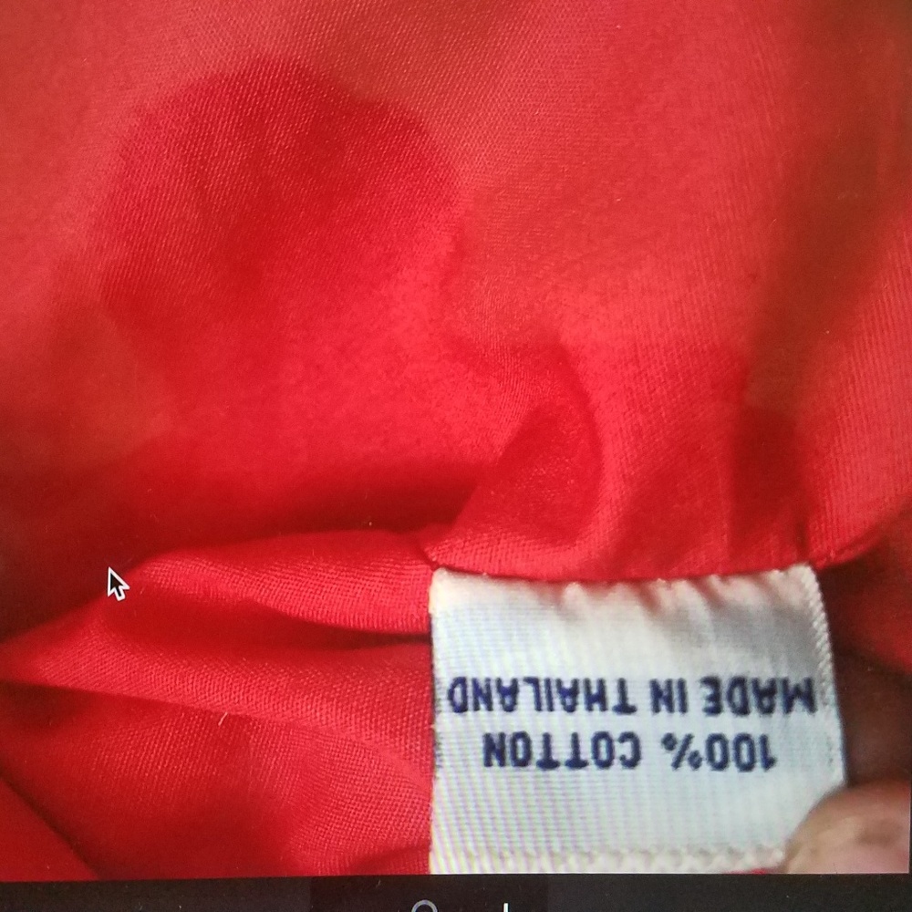 NWOT Naraya Multicolor Printed Tote Bag Red Inside - Picture 6 of 6